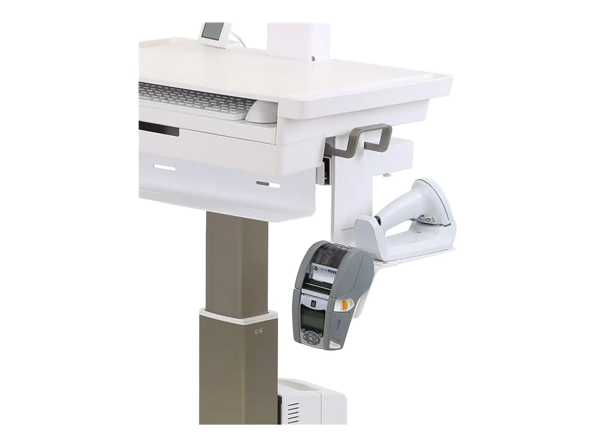 Ergotron Slim 2.0 - Montagekomponente (Klammer) - für Barcode-Scanner - medizinisch - Montage an Wagenseite - für CareFit Slim 2.0