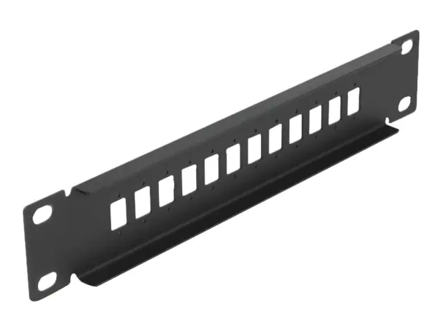 Delock Patchpanel (Blindblech) - Schwarz - 1U - 25.4 cm (10")