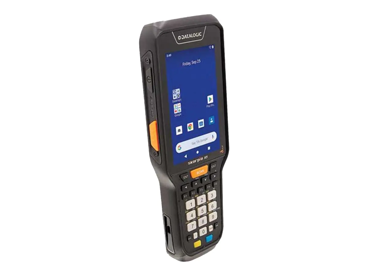 Datalogic Skorpio X5 - Datenerfassungsterminal - robust - Android 10 - 32 GB - 10.9 cm (4.3") Farbe TFT (800 x 480) - Kamera auf Rückseite - Barcodeleser - (2D-Imager) - USB-Host - microSD-Steckplatz - Wi-Fi 5, NFC, Bluetooth