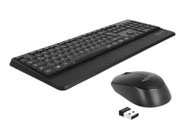 Delock Tastatur-und-Maus-Set - kabellos - 2.4 12674