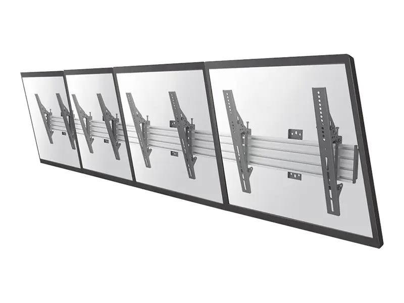 Neomounts by Newstar Pro NMPRO-WMB4 - Klammer - für 4 LCD-Anzeigen - Schwarz - Bildschirmgröße: 81.3-139.7 cm (32"-55") - Wandmontage