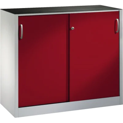 C+P Werkzeugschrank 204609S10070 Schiebetür 1000x1200x400mm lgr/rrt