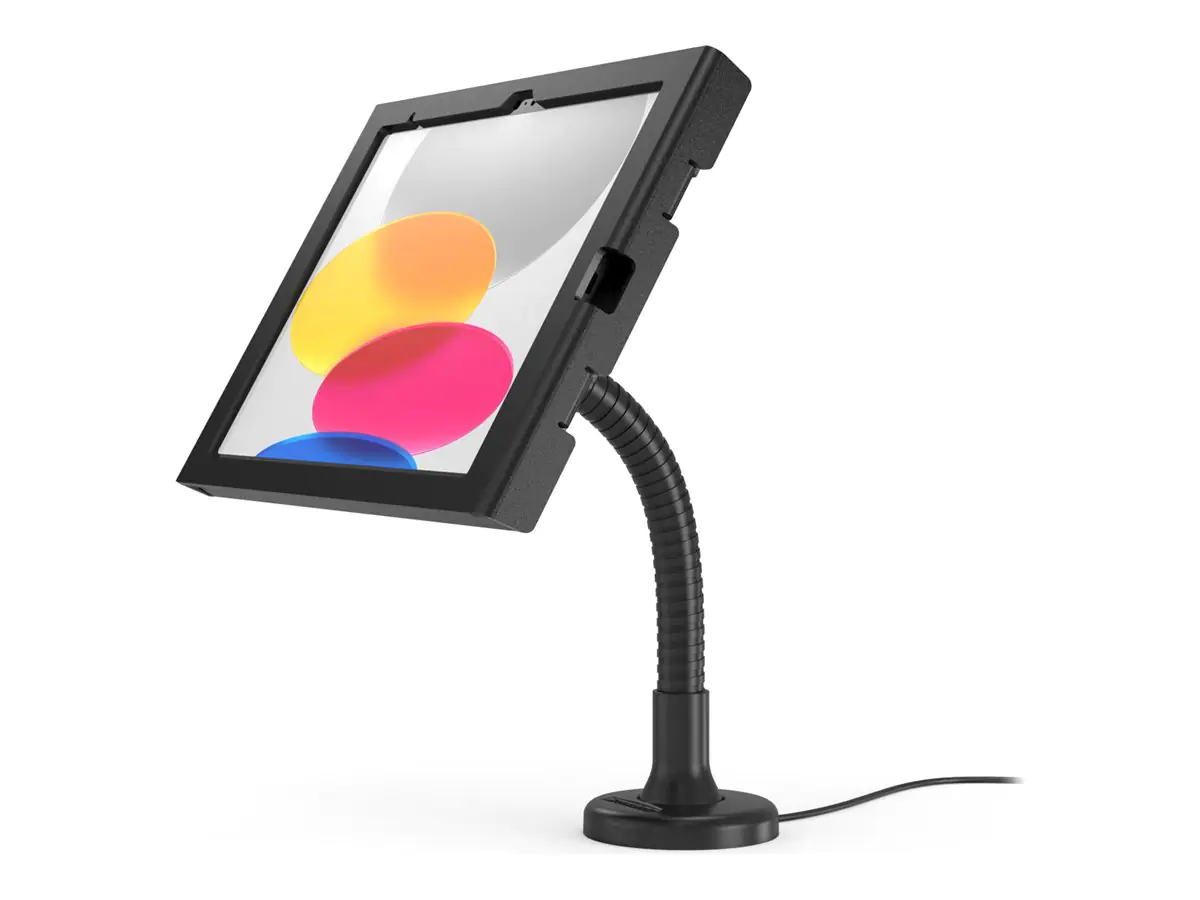 Compulocks iPad 10th-11th (A16) Gen Swell Enclosure Flex Arm Mount Black - Aufstellung - für Tablett - Swell Gehäuse - Schwarz - Bildschirmgröße: 27.7 cm (10.9") - Oberflächenmontage - für Apple 10.9-inch iPad Air Wi-Fi, Wi-Fi + Cellular