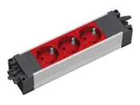 Bachmann STEP BASE - Steckdosenleiste - Wechselstrom 230 V - Eingabe, Eingang GST18i3 - Ausgangsanschlüsse: 3 (GST18i3) - Frankreich
