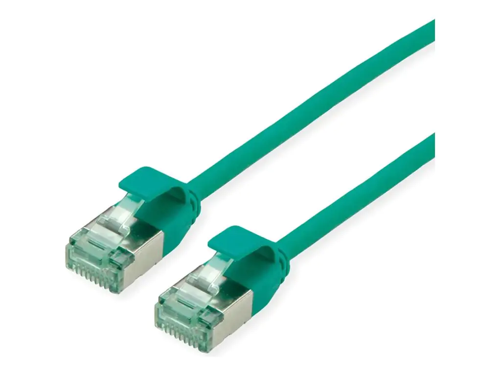 ROLINE RM U/FTP Patchkabel Kat.6A/Kl.EA SLIM gruen 2m - FTP