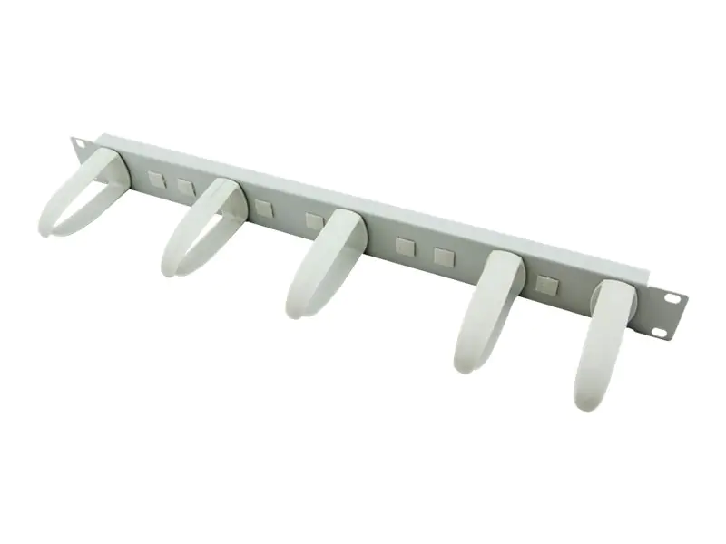 VALUE 19" Cable Management plate - Kabelführungsplatte für Schaltschrank - Grau - 1U - 25.4/48.3 cm (10"/19")