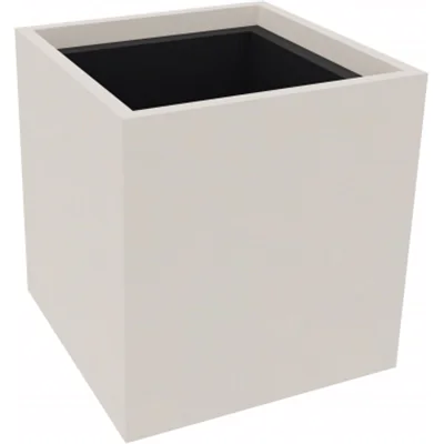 Pflanzgefäß 1er niedrig B380xT380H400mm Weiß Pflanzgefäß 1er niedrig B380xT380H400mm Weiß