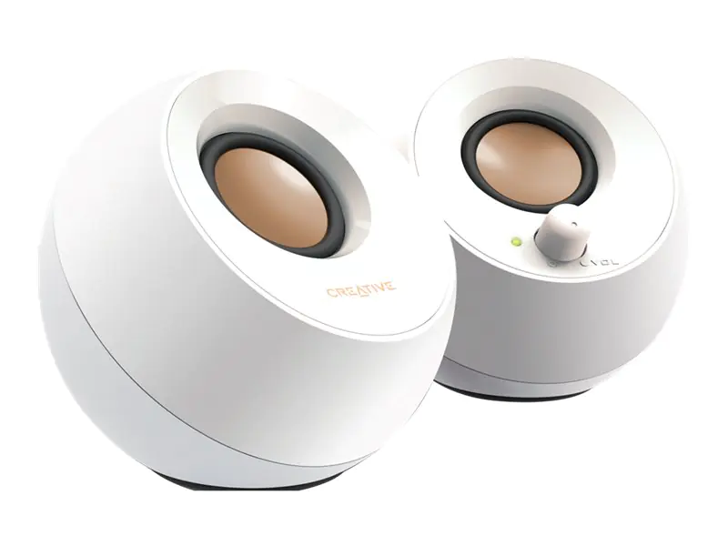Creative Pebble - Lautsprecher - für PC - 4.4 Watt (Gesamt) - weiß