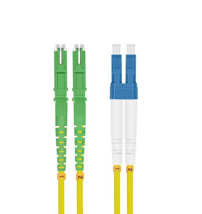 Bayko LWL Patchkabel E2000/APC (LSH)/LC Duplex OS2 9/125µm, gelb 15,0m