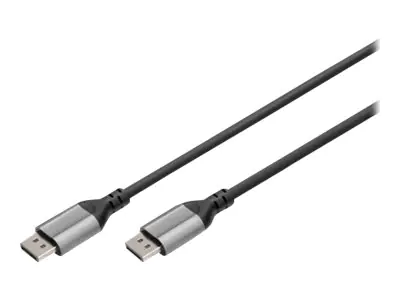 DIGITUS - DisplayPort-Kabel - DisplayPort (M) zu DisplayPort (M) - DisplayPort 1.4 - 2 m - unterstützt 8K 60 Hz (7680 x 4320), Support von 4K 144 Hz - Schwarz
