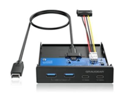 GrauGear Multi Frontblende USB-Hub 2x USB-C 2x USB-A retail G-MP02