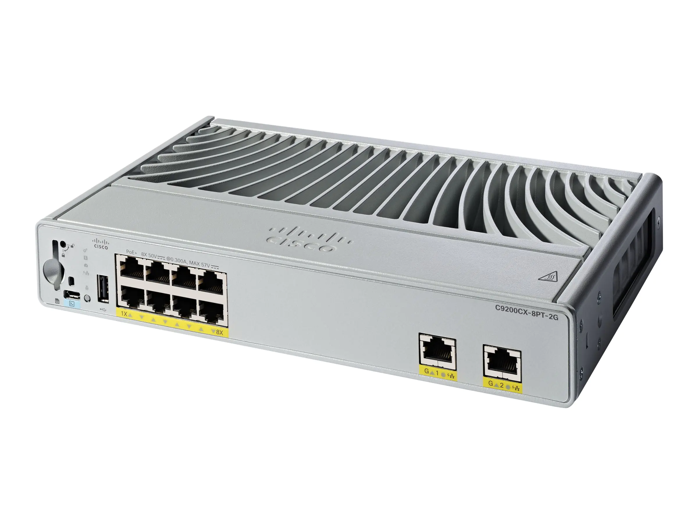 Cisco Catalyst 9200CX - Network Essentials - Switch - kompakt - L3 - managed - 8 x 10/100/1000 (PoE+) C9200CX-8PT-2G-E