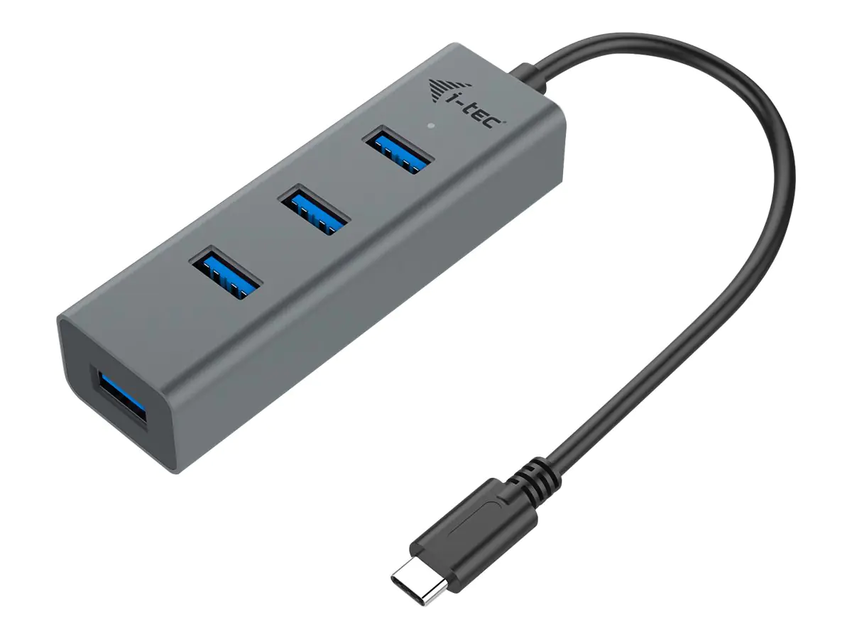 i-tec USB-C 3.1 Metal HUB - Hub - 4 x SuperSpeed C31HUBMETAL403
