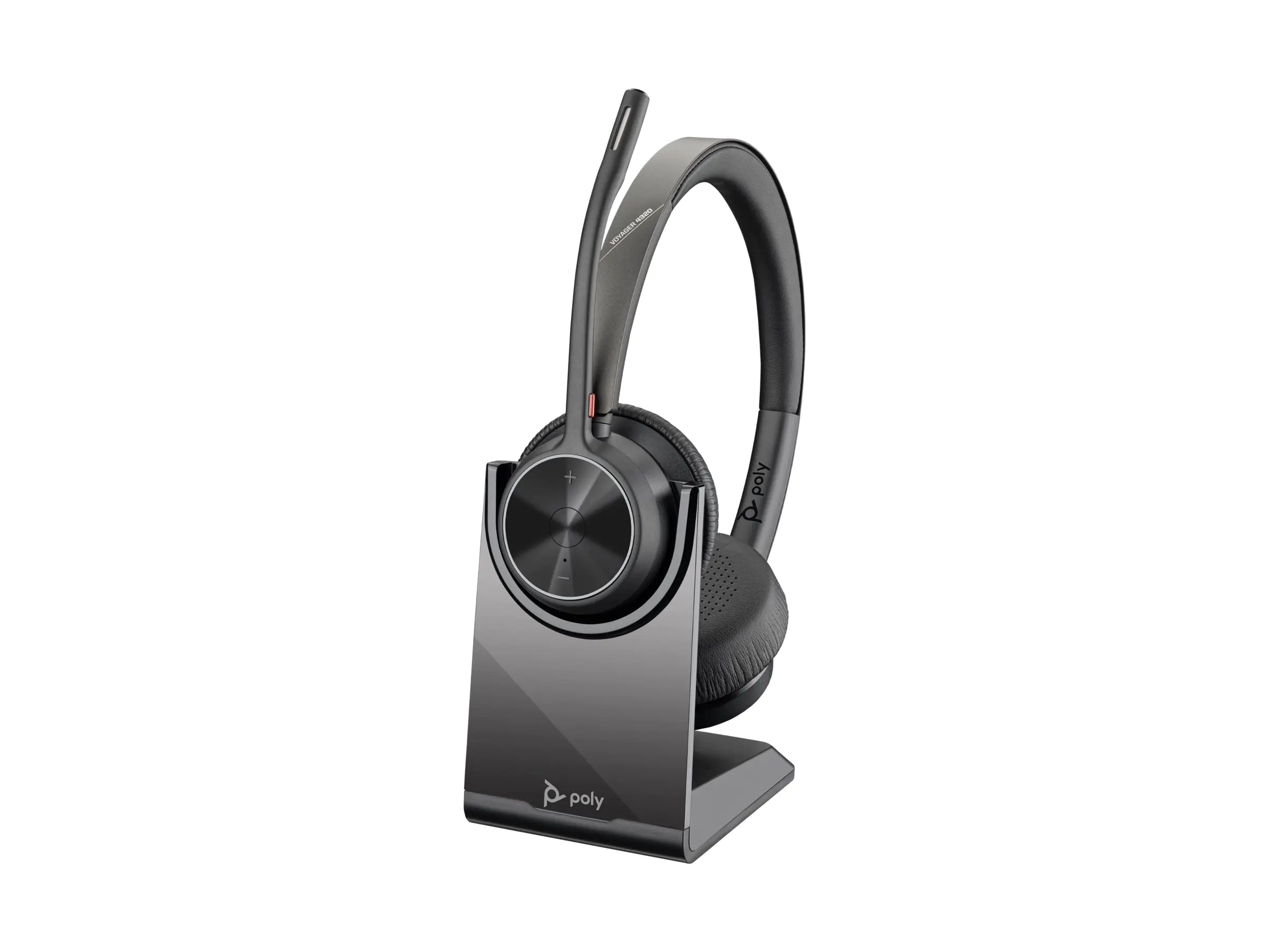 Poly Voyager 4320-M - Voyager 4300 series - Headset - On-Ear - Bluetooth - kabellos, kabelgebunden - USB-A - Schwarz - Zertifiziert für Microsoft Teams, Zoom Certified