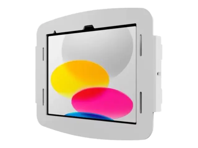 Compulocks iPad 10.9" 10th Gen Space Enclosure Wall Mount - Befestigungskit (Wandmontage) - für Tablett - verriegelbar - hochwertiges Aluminium - weiß - Montageschnittstelle: 100 x 100 mm - für Apple 10.9-inch iPad (10. Generation)
