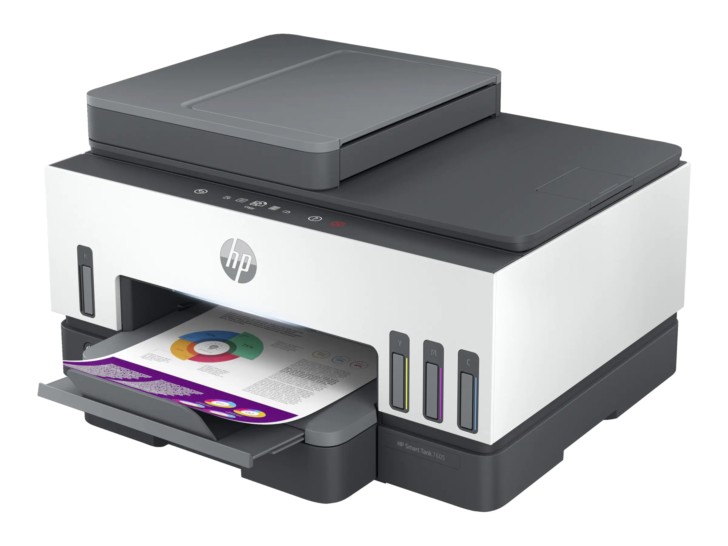 HP Smart Tank 7605 All-in-One - Multifunktionsdrucker - Farbe - Tintenstrahl - wiederbefüllbar - Letter A (216 x 279 mm) 28C02A#BHC