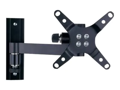 TECHly ICA-LCD 105BK - Befestigungskit (Wandplatte, Halterung für Display) - einstellbarer Arm - für LCD TV - Schwarz - Bildschirmgröße: 33-76.2 cm (13"-30")