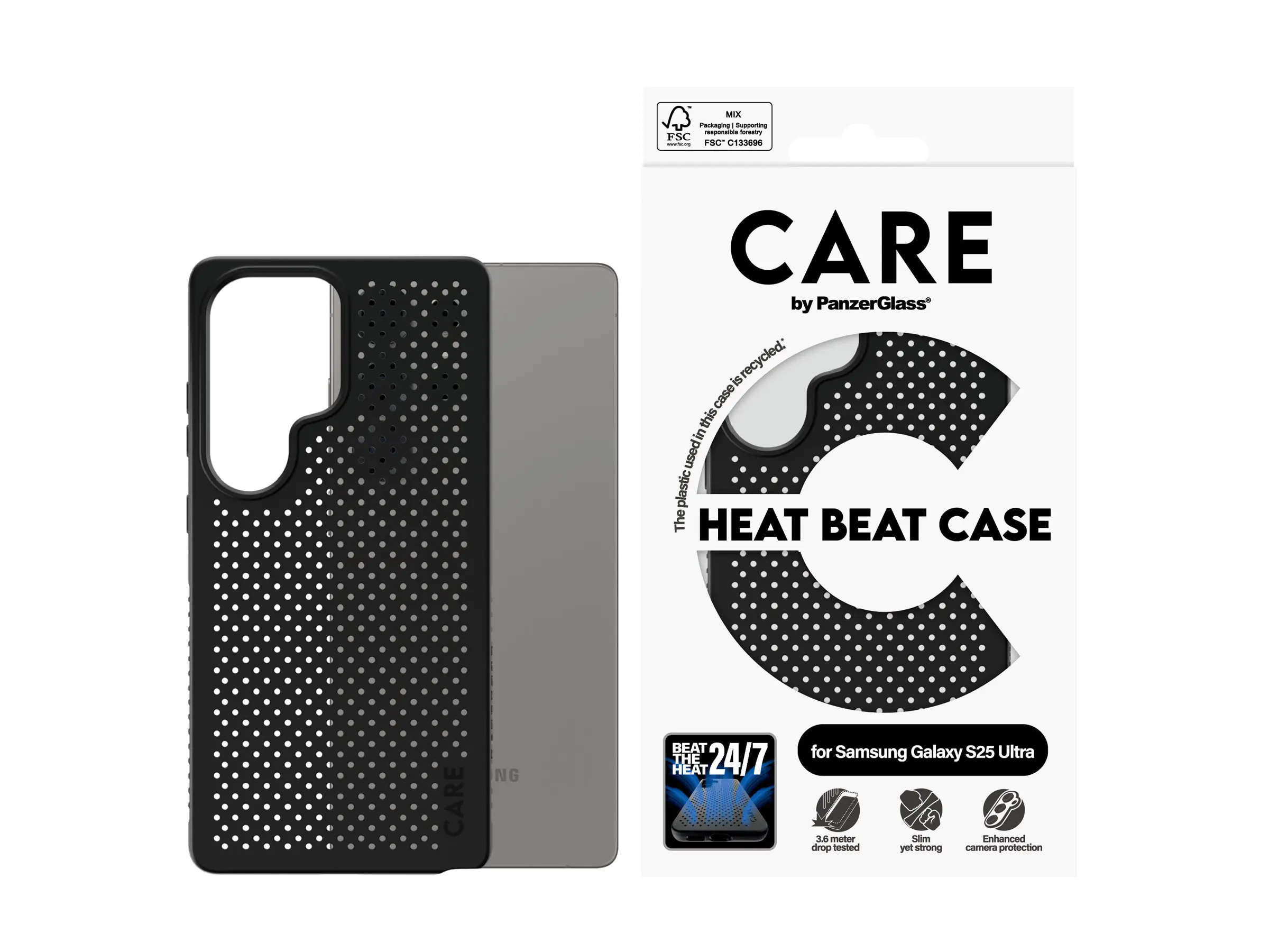 PanzerGlass CARE by PanzerGlass Heat Beat - Hintere Abdeckung für Mobiltelefon -
