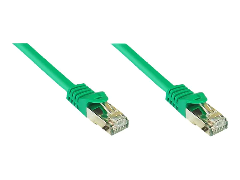 ALCASA Elektronik - Patch-Kabel - RJ-45 (M) zu RJ-45 (M) - 3 m - SFTP, PiMF - CAT 7 - halogenfrei - grün