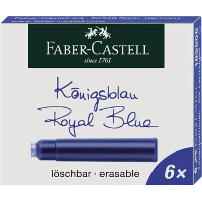 Faber-Castell Tintenpatronen 185506 Standard königsblau 6 St./Pack Faber-Castell Tintenpatronen 185506 Standard königsblau 6 St./Pack