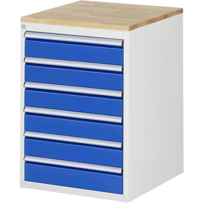RAU Schubladenschrank 7000 580 x 825 x 650 mm (B x H x T) 6 Schubladen Farbe der Front: enzianblau Farbe des Korpus: lichtgrau RAU Schubladenschrank 7000 580 x 825 x 650 mm (B x H x T) 6 Schubladen Farbe der Front: enzianblau Farbe des Korpus: lichtgrau
