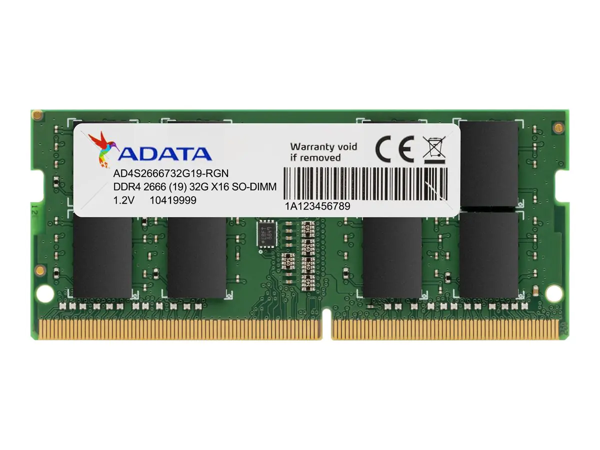 ADATA Premier Series - DDR4 - Modul - 16 GB - SO DIMM 260-PIN - 2666 MHz / PC4-21300 - CL19 - 1.2 V - ungepuffert - non-ECC