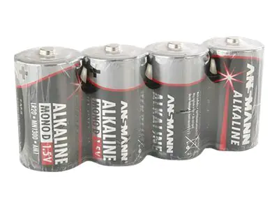 Ansmann Mono D - Batterie 4 x LR20 - Alkalisch 5015581