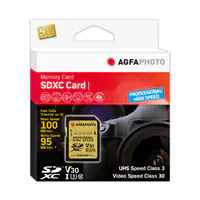 AgfaPhoto PROF. HS. U3 65/100 SDHC 32GB - High Capacity SD 10605 - High Capacity SD (SDHC) AgfaPhoto PROF. HS. U3 65/100 SDHC 32GB - High Capacity SD 10605 - High Capacity SD (SDHC)