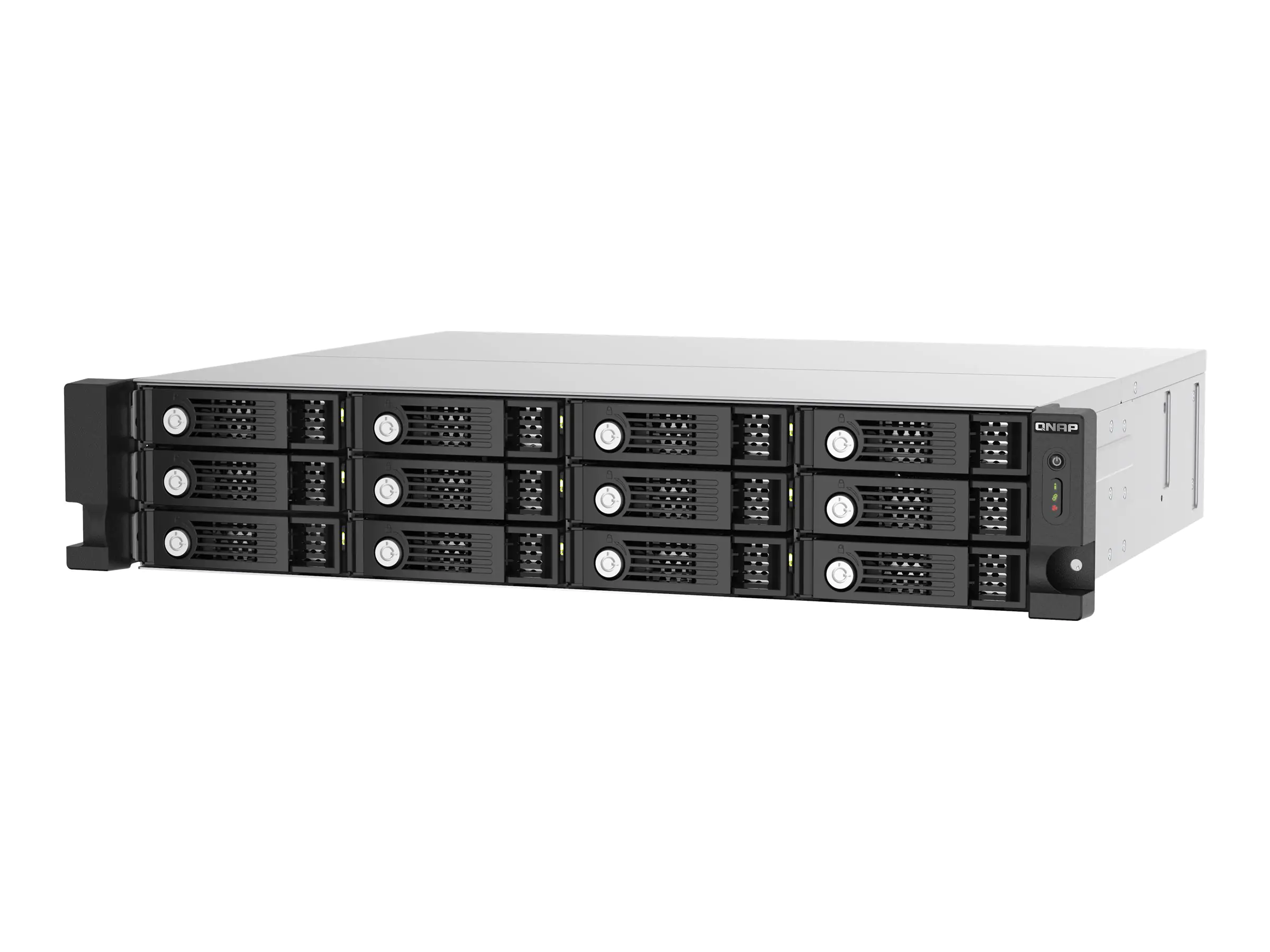 QNAP TL-R1220Sep-RP - Festplatten-Array - 12 Schächte (SATA-600 / SAS-3) - SAS 12Gb/s (extern) - Rack - einbaufähig - 2U