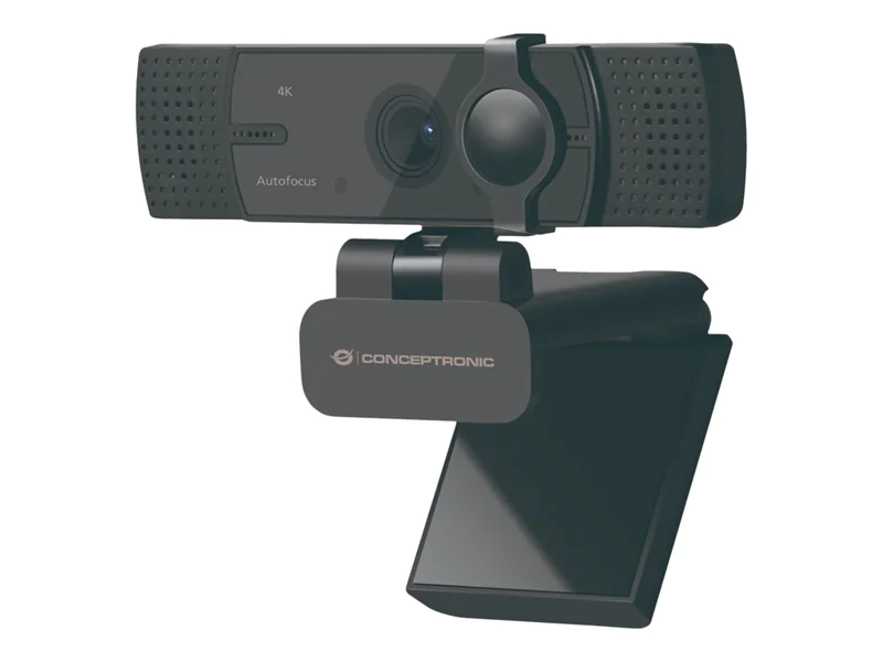 Conceptronic AMDIS08B - Webcam - Farbe - 8,3 MP - 3840 x 2160 - 4K - feste Brennweite - Audio - USB 2.0 - MJPEG, YUY2