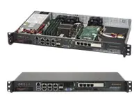 Supermicro SuperServer 5018D-FN8T - Server - Rack-Montage - 1U - 1-Weg - 1 x Xeon D-1518 / 2.2 GHz - RAM 0 GB - kein HDD - AST2400 - GigE, 10 GigE - kein Betriebssystem - Monitor: keiner