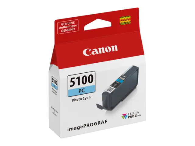 Canon PFI-5100 PC - 14.4 ml - Photo Cyan - original - Hängebox - Tintenbehälter - für imagePROGRAF PRO-310