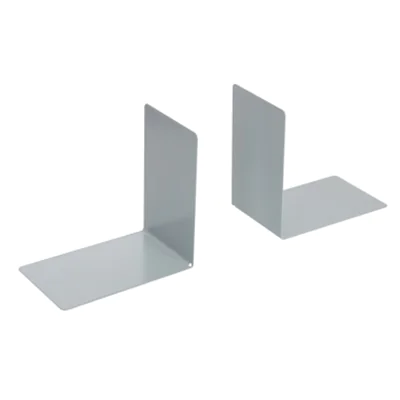 Westcott Buchstütze 9 x 14 x 14 cm (B x H x T) Metall, pulverbeschichtet grau 2 St./Pack.