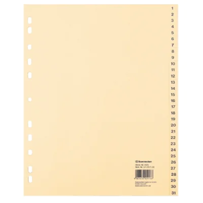 Soennecken Register 1925 DIN A4 1-31 volle Höhe Tauenpapier chamois Soennecken Register 1925 DIN A4 1-31 volle Höhe Tauenpapier chamois