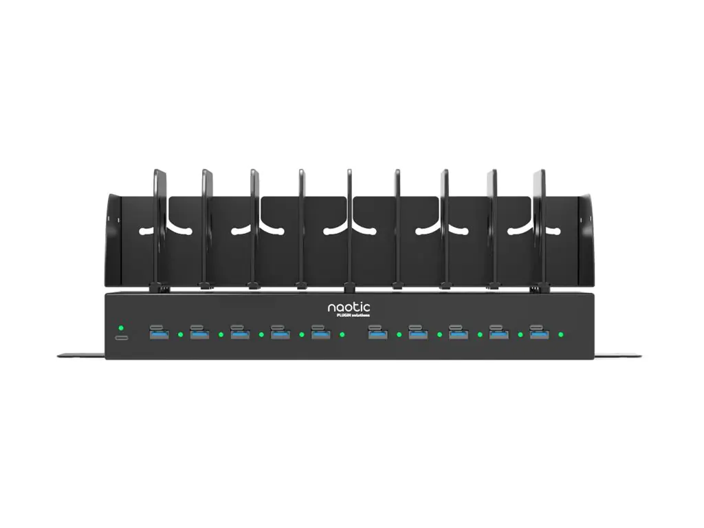 PORT Designs Naotic Plug In - Ladestation - 30 Watt - 2.5 A - PD - 20 Ausgabeanschlussstellen (10 x 4-poliger USB Typ A, 10 x 24-polig USB-C) 903001