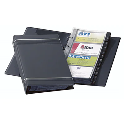 DURABLE Visitenkarten-Ringbuch VISIFIX 238558 max. 200Karten sw DURABLE Visitenkarten-Ringbuch VISIFIX 238558 max. 200Karten sw