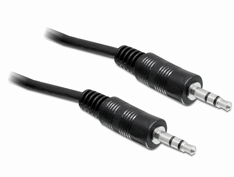 Delock - Audiokabel - mini-phone stereo 3.5 mm männlich zu mini-phone stereo 3.5 mm männlich - 2.5 m - Schwarz