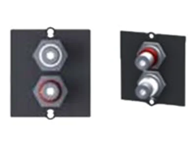 Bachmann - Modulares Faceplate-Snap-In - RCA X 2 - Schwarz Bachmann - Modulares Faceplate-Snap-In - RCA X 2 - Schwarz