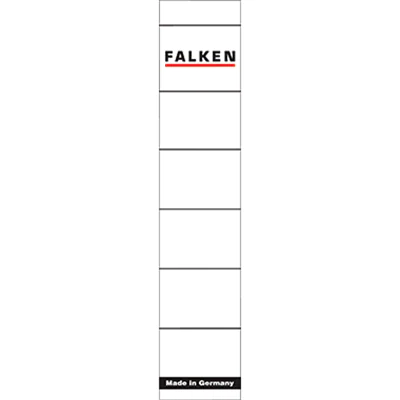 Falken Ordneretikett 80037765 schmal/kurz sk weiß 10 St./Pack. Falken Ordneretikett 80037765 schmal/kurz sk weiß 10 St./Pack.