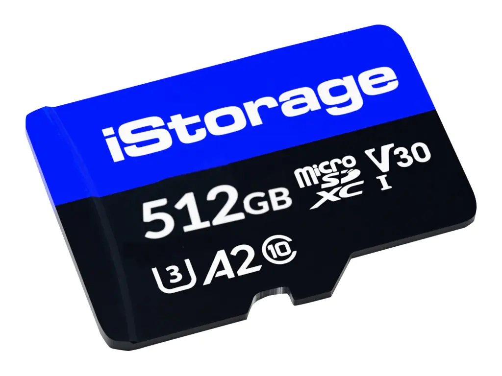 iStorage Flash-Speicherkarte - 512 GB - A2 / Video Class V30 / UHS-I U3 / Class10 - microSDXC