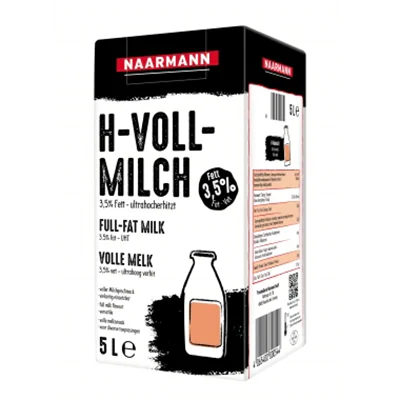 NAARMANN H-Milch 3,5% mit Laktose 5l