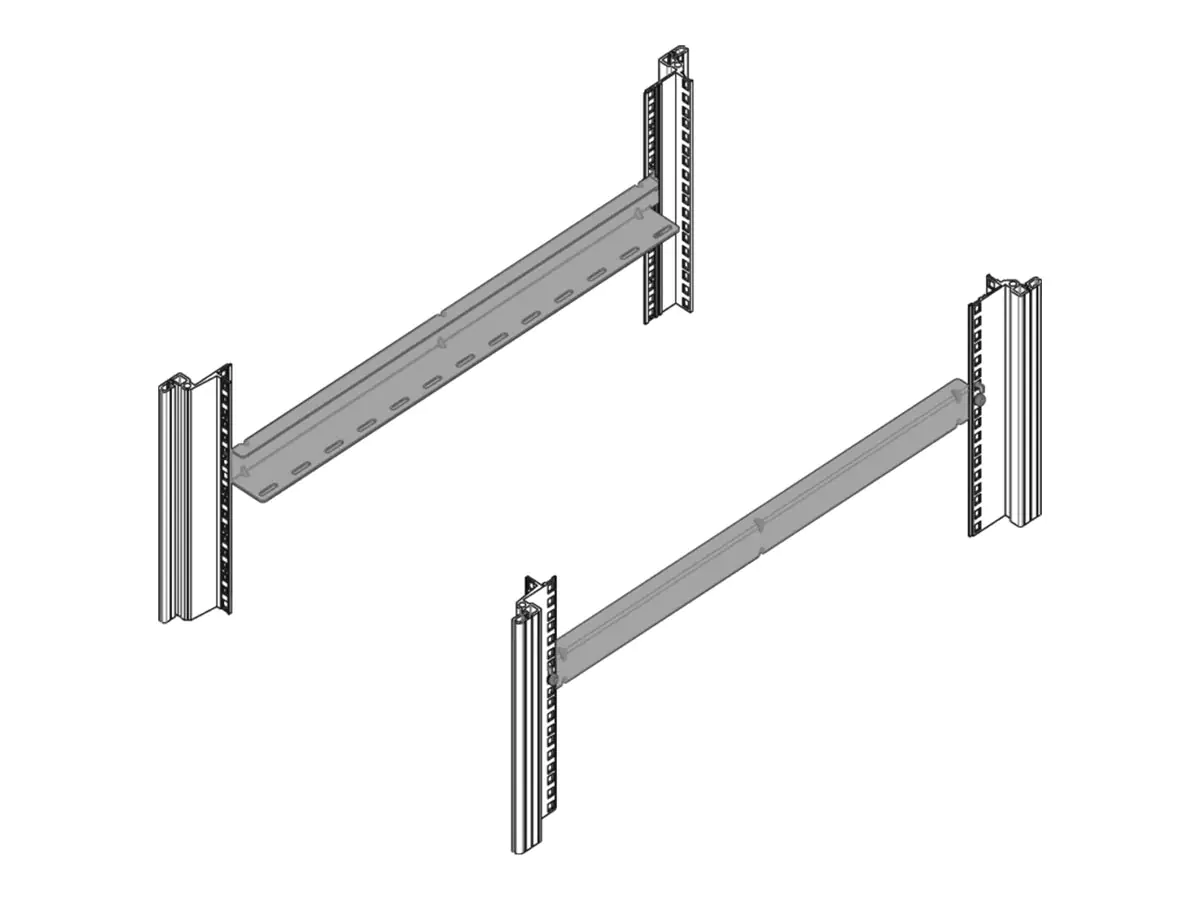 SCHROFF Rack-Schiebeleiste Netzwerkschrank - 1U - 48.3 cm (19") 25230146