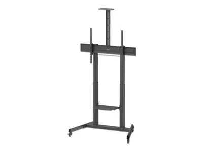 Manhattan - Wagen - für LCD-Display / AV-Ausrüstung / Kamera - tool-free, height adjustment - Stahl, Kunststoff - Schwarz - Bildschirmgröße: 152.4-304.8 cm (60"-120")