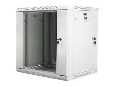 Lanberg Schrank Netzwerkschrank - geeignet für Wandmontage - Grau, RAL 7035 - 12U - 48.3 cm (19")