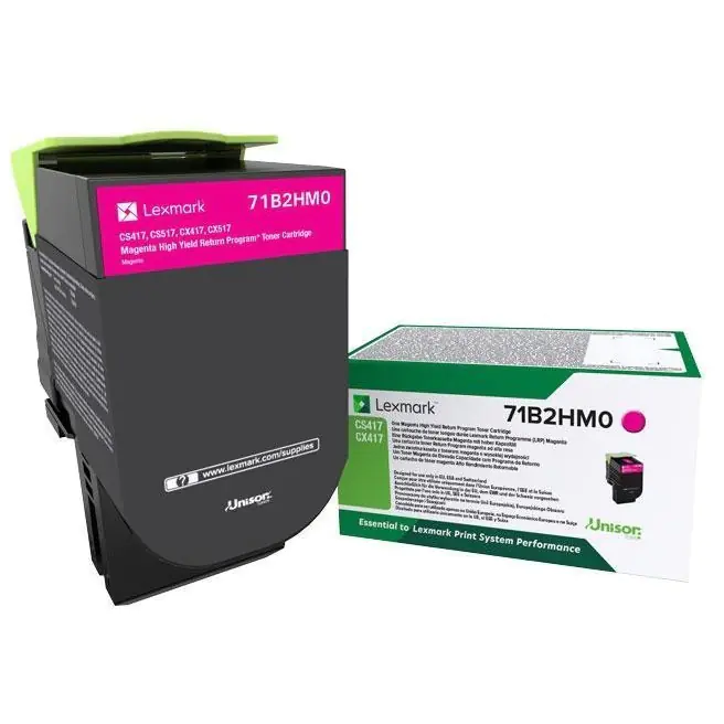 Lexmark X417 - Hohe Ergiebigkeit - Magenta - Original - Tonerpatrone LCCP, LRP - für Lexmark CS417dn, CS517de, CX417de Lexmark X417 - Hohe Ergiebigkeit - Magenta - Original - Tonerpatrone LCCP, LRP - für Lexmark CS417dn, CS517de, CX417de