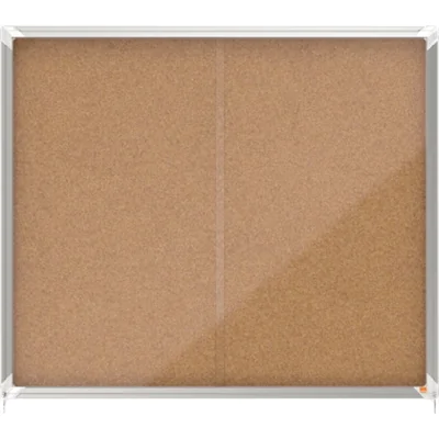 Nobo Schaukasten Premium Plus 1915332 Innen Schiebetür 15xA4