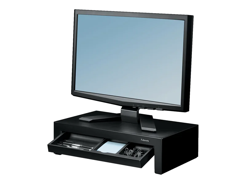 Fellowes Designer Suites Monitor Riser - Höhenverstellbarer Monitorständer - Schwarz, Birne Fellowes Designer Suites Monitor Riser - Höhenverstellbarer Monitorständer - Schwarz, Birne
