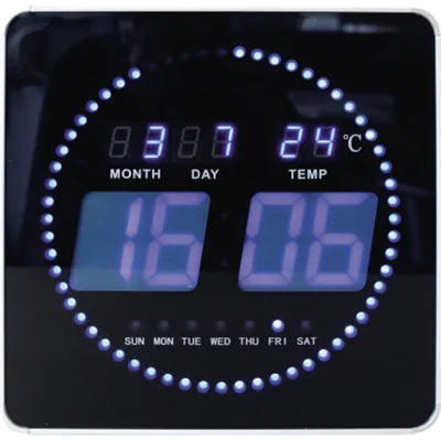 UNILUX LED-Uhr FLO 400124566 schwarz UNILUX LED-Uhr FLO 400124566 schwarz
