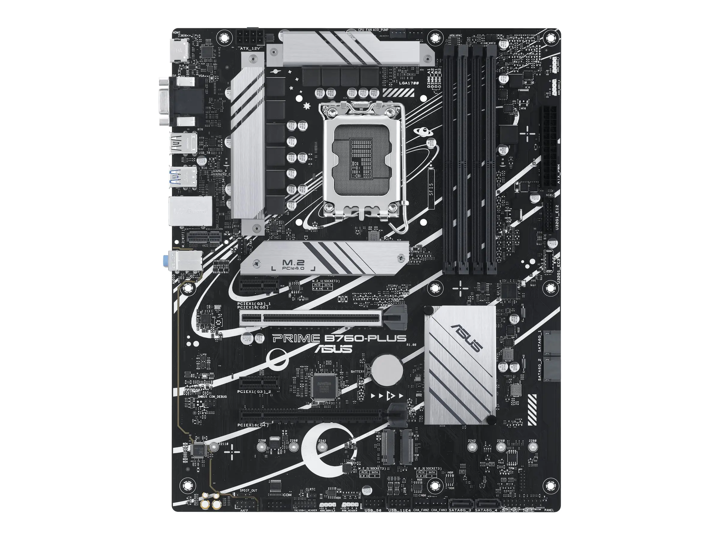ASUS PRIME B760M-A D4-CSM - Motherboard - micro ATX - LGA1700 Sockel - B760 Chipsatz - USB-C 3.2 Gen 1, USB 3.2 Gen 2, USB 3.2 Gen 1 - 2.5 Gigabit LAN - Onboard-Grafik (CPU erforderlich) 90MB1D00-M0EAYC