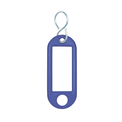 WEDO® Schlüsselanhänger 52 x 21 x 3 mm (B x H x T) S-Haken Kunststoff blau 100 St./Pack. WEDO® Schlüsselanhänger 52 x 21 x 3 mm (B x H x T) S-Haken Kunststoff blau 100 St./Pack.